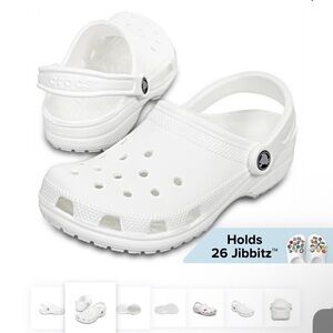 NWT Crocs Original Clogs, White, Unisex W7/M5